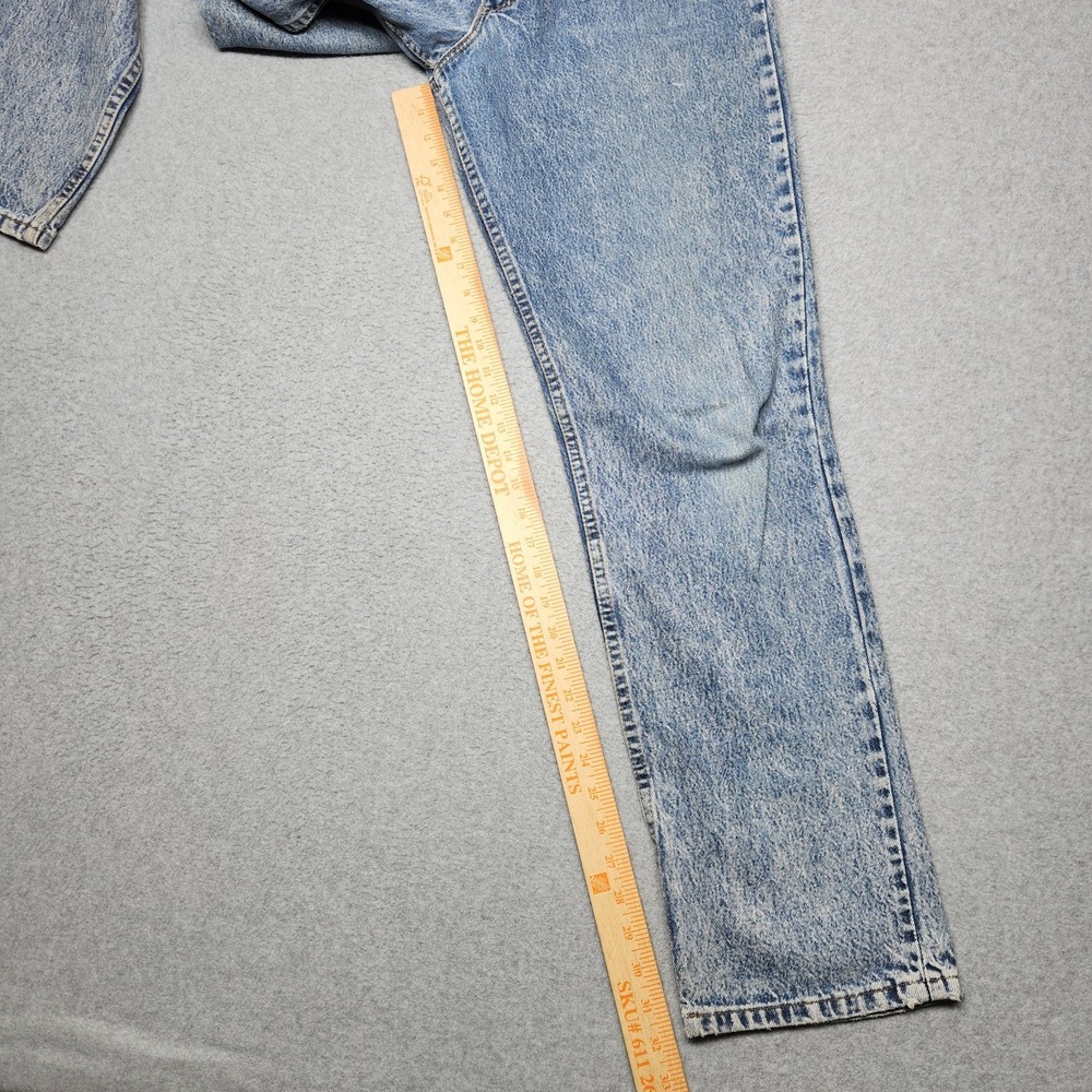 VINTAGE Levis Jeans 32x32 (Tag 34x32) Blue Acid Wash Relaxed Bronze Tab 90s USA‎ - Picture 14 of 15